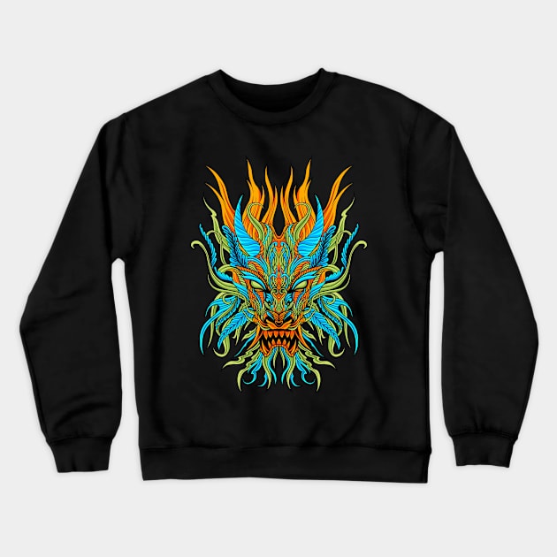 Dragon Ornate Crewneck Sweatshirt by Tuye Project